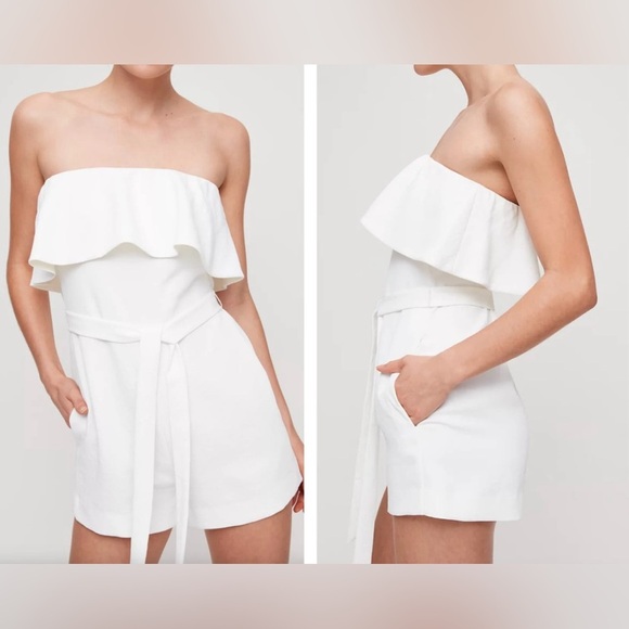Aritiza Babaton Off White Romper size 4 - Picture 1 of 7